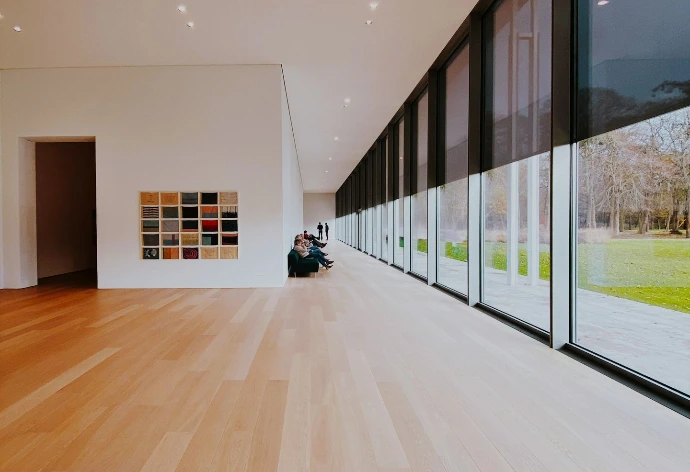 brown wooden floor